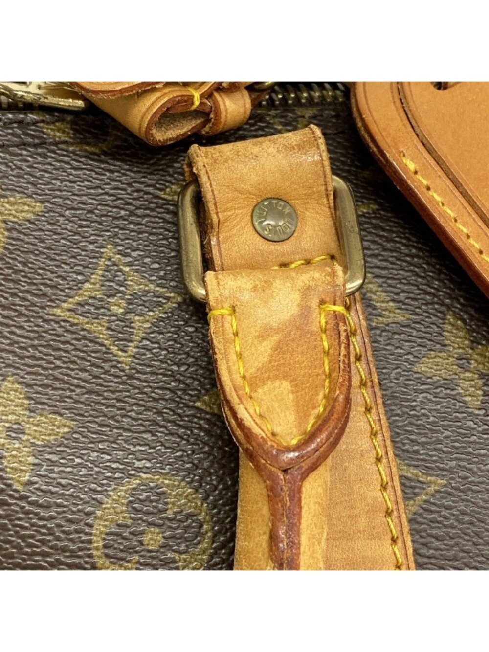 Louis Vuitton Boston Bag Monogram Keepall 55 Brown - Picture 9 of 10